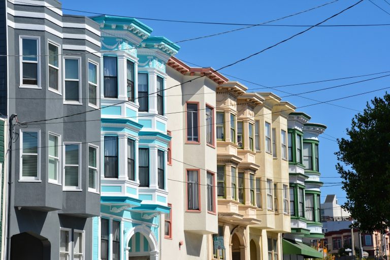 Colorful building in San Francisco, California